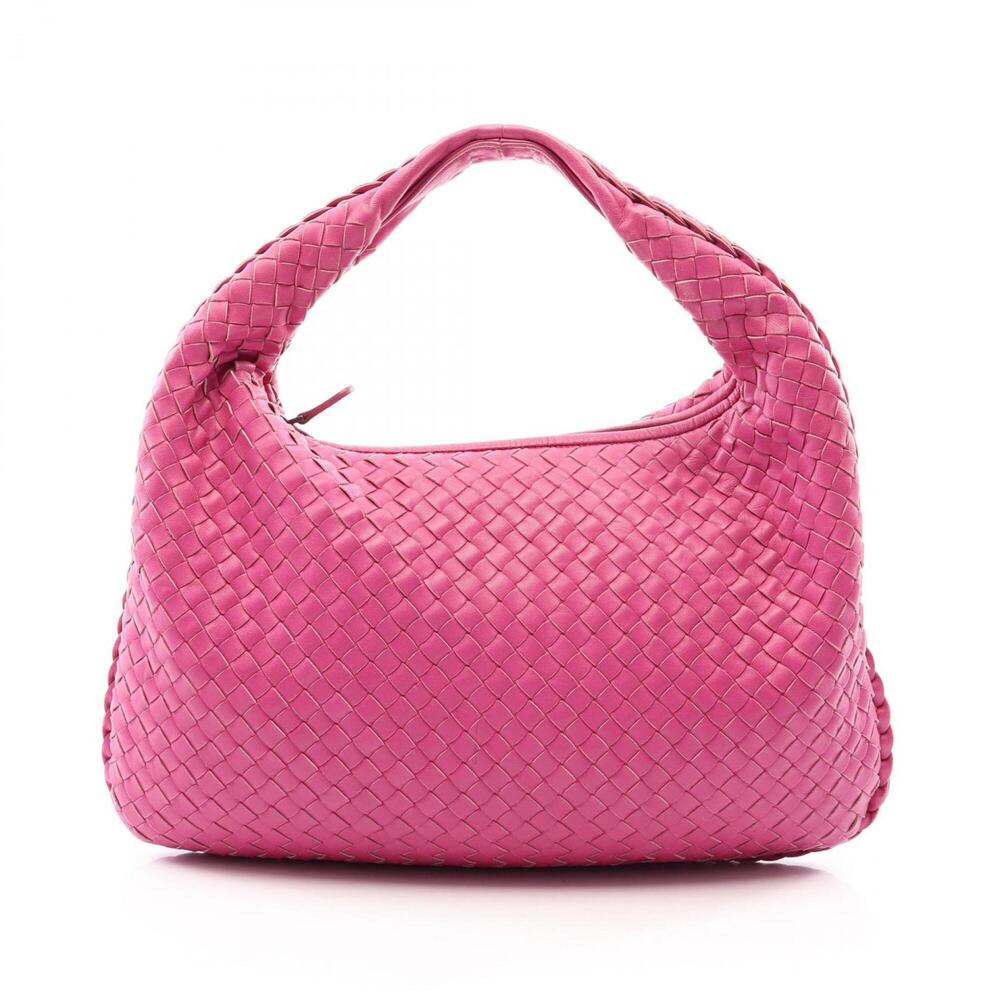 Bottega Veneta Intrecciato Shoulder Bag/Handbag, Leather, Women's, Pink